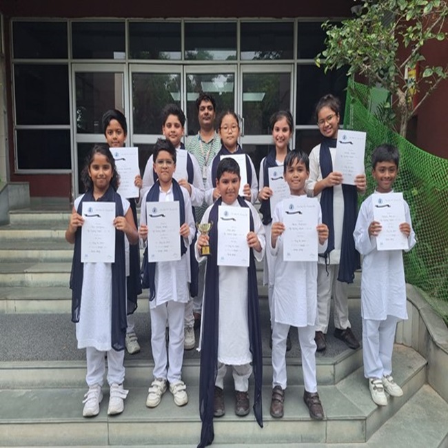 Honours at inter school Primary level Group Song Presentation