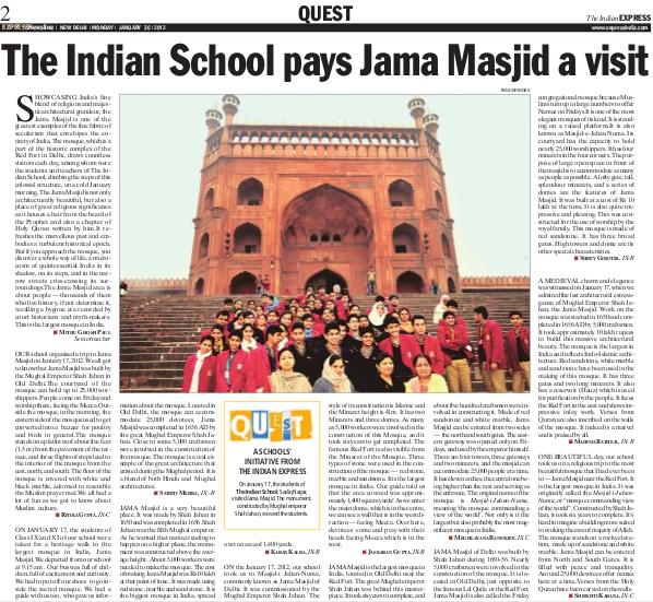 THE INDIAN EXPRESS, 30 JANUARY 2012