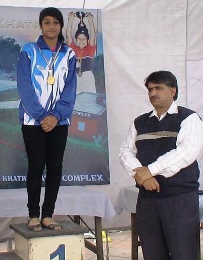 Anisha Khurana, class 8C, achieved top position in Delhi state for Skating