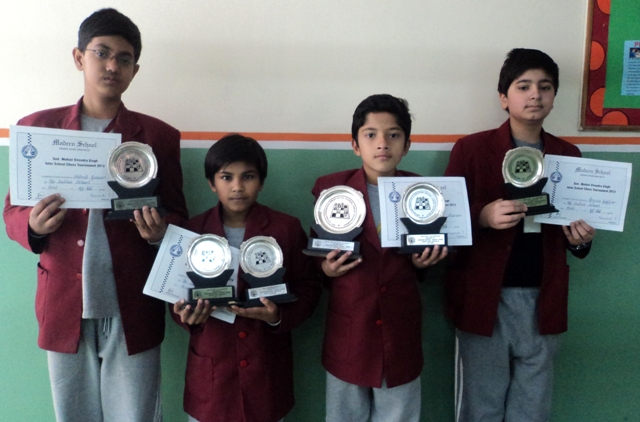 Victorious at inter-school Chess Championship