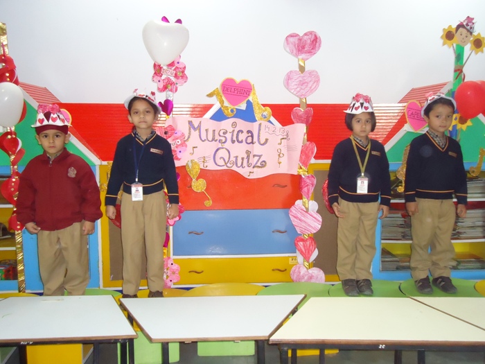 Special assembly of Music Quiz, Valentine's Day.