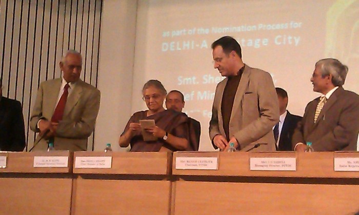 Award and Pledge ceremony of Delhi A heritage city awareness campaign with chief minister, Ms. Sheila Dixit