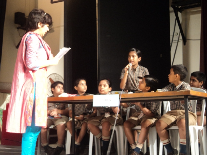 Inter House Spell-Bee Competition, classes 4 and 5.