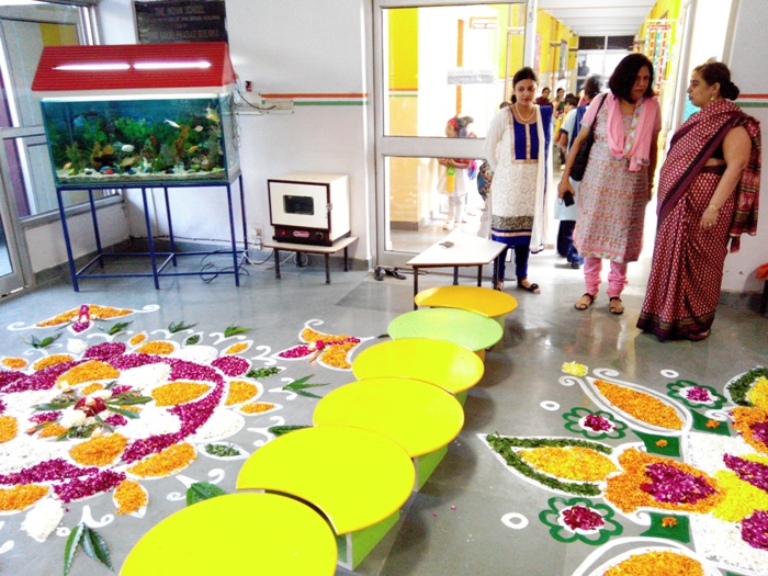 Floral Diwali by Pre-primary.