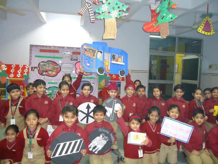 Special assembly on Safety by Pre- primary Vega
