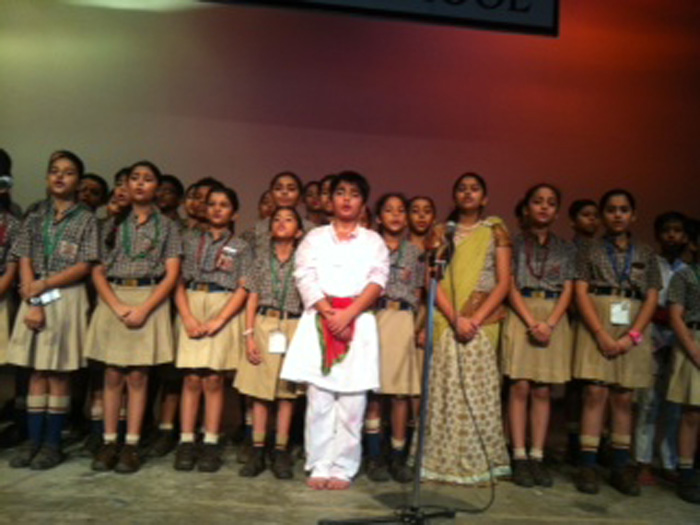 Special assembly on Ganesh Chaturthi in the primary 