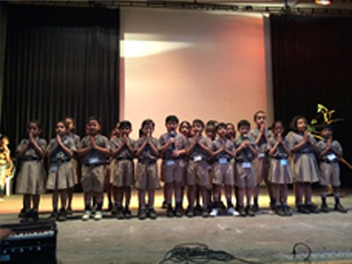Special Assembly by class 3E on the Reading Habit