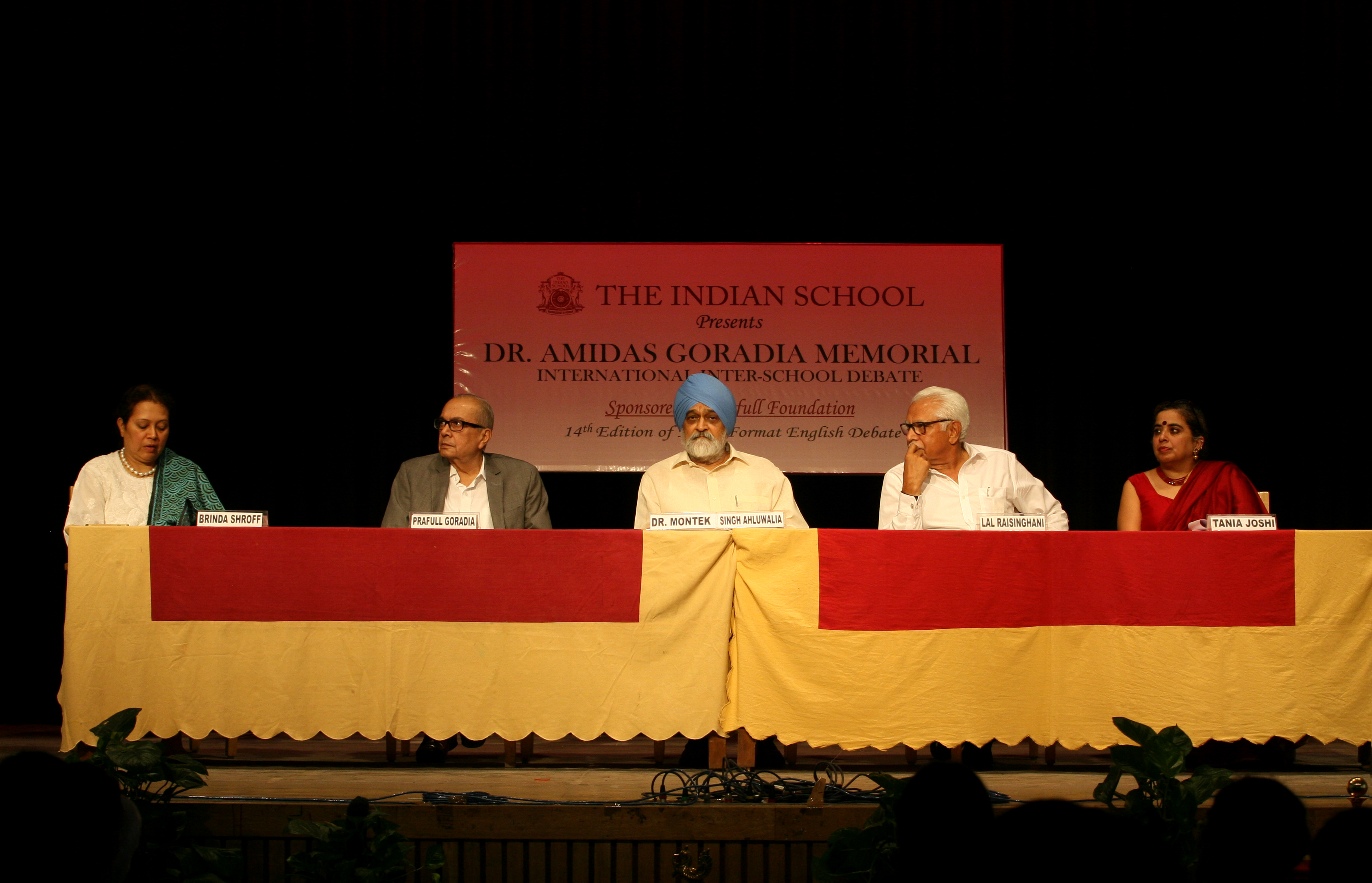 The 14th Dr. Amidas Goradia Memorial National Inter-School Debate ( English)