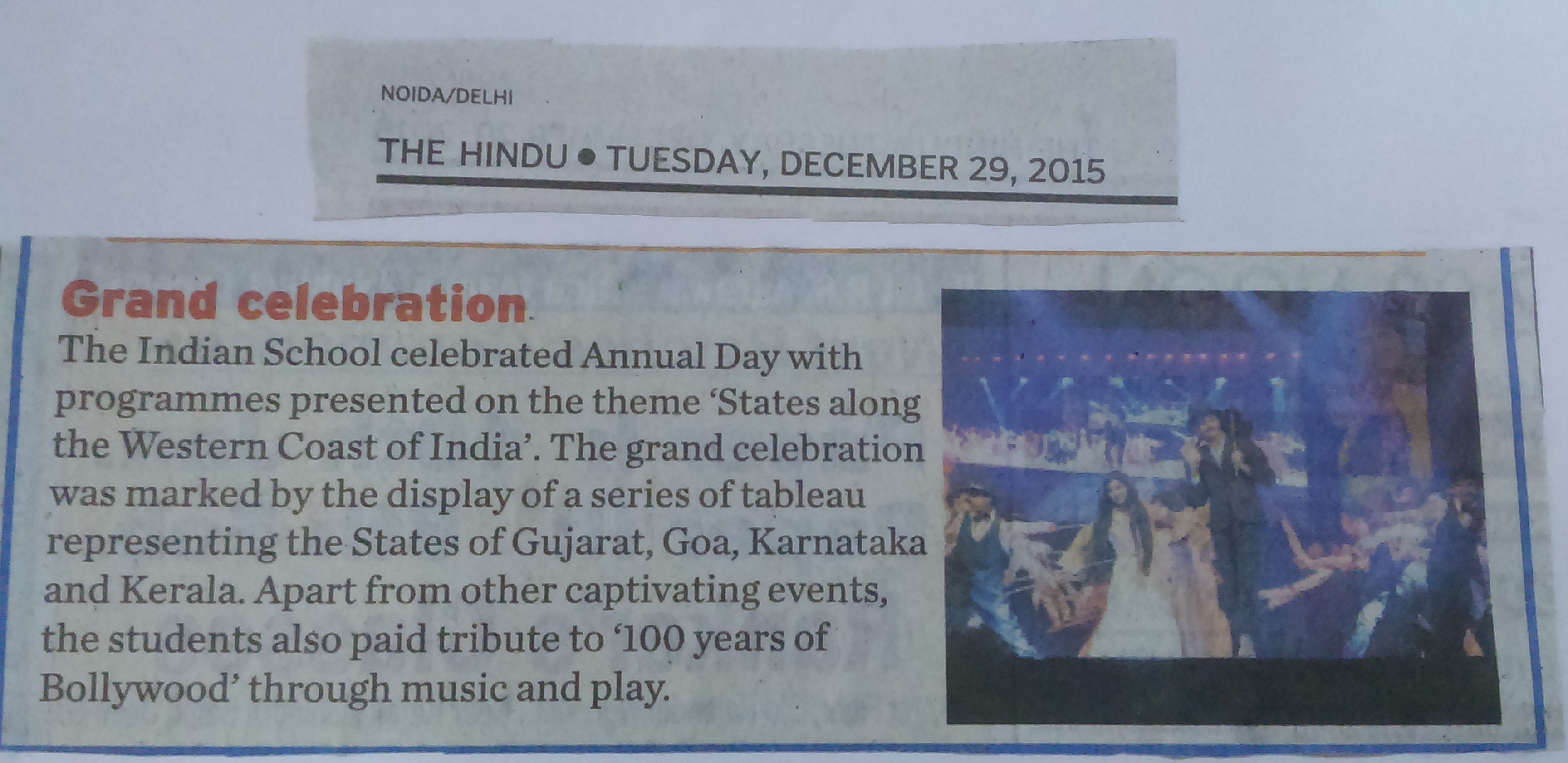 THE HINDU, TUESDAY, 29 DECEMBER 2015
