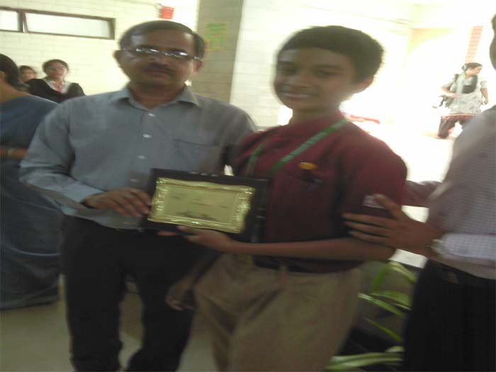 Second prize at Anveshan- inter school science and technology festival.