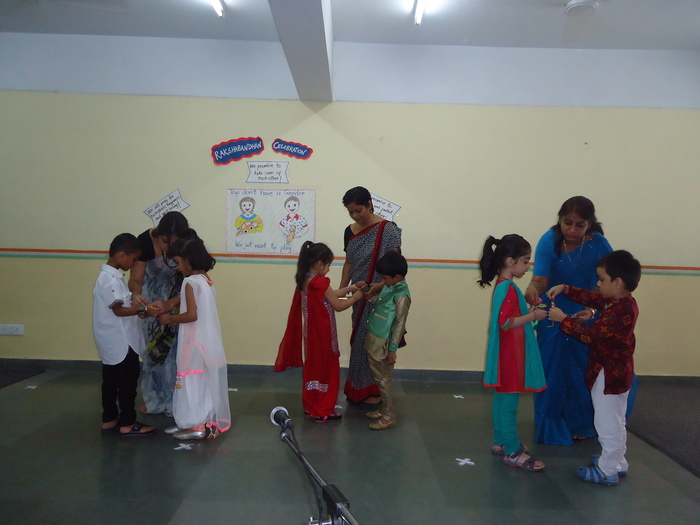 Special Assembly on Rakshabandhan by Pre primary-Leo