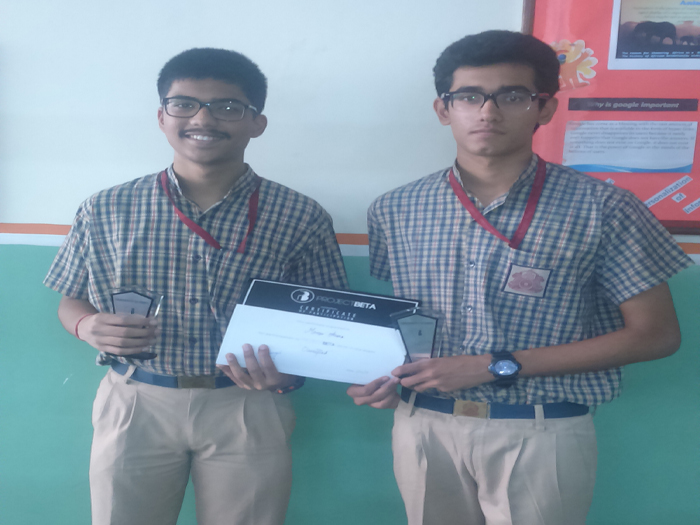 Honours at Project Beta ( inter school IT event)