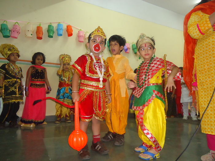Special Assembly on Diwali by Pre school Capella.