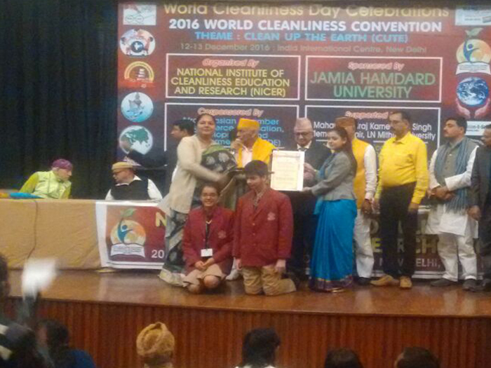 Honours at the World Cleanliness Convention