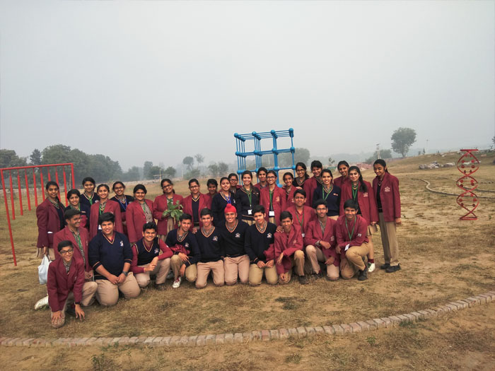 Visit to the School Eco Park, class 11