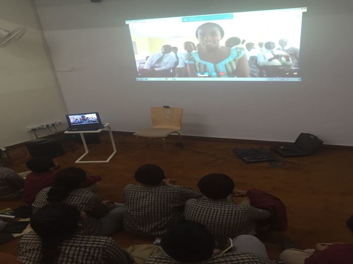 Exchange with a Nigerian school via video conference