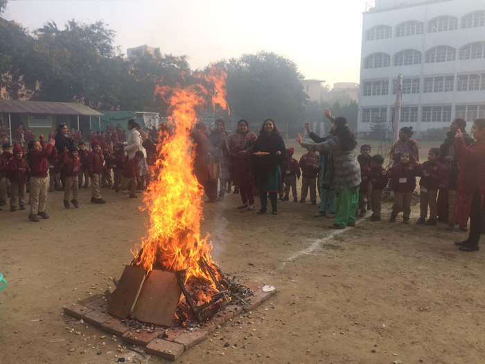 Lohri celebrations in Pre primary