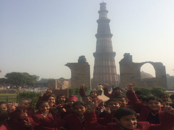 Excursion to Qutub Minar; class 3.