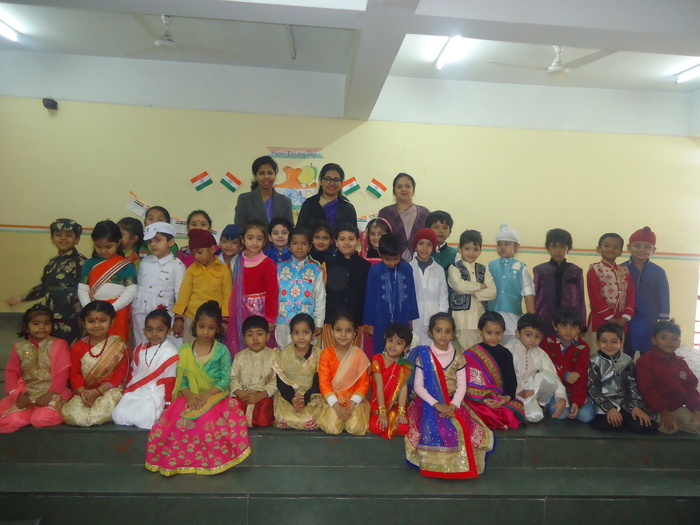 Republic Day Assembly by Pre primary, Gemini.
