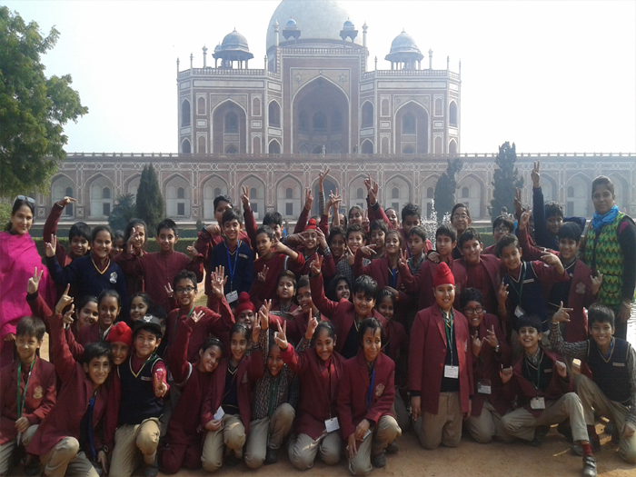 Excursion to Humayun's tomb- class 4.
