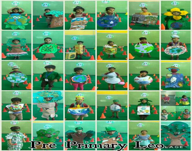 Lesson on Mother Earth through fancy dress in Pre primary