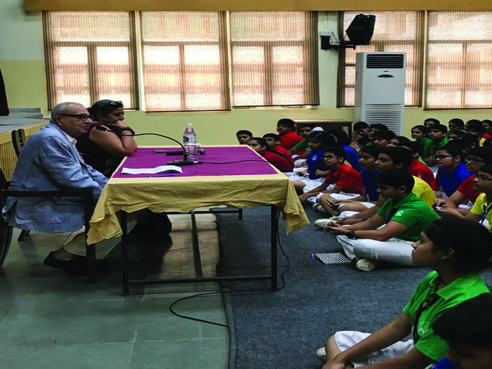 Talk on Secularism by School chairman, Mr. Prafull Goradia