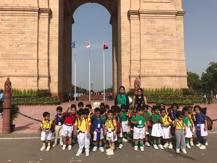 Excursion to India Gate for Pre primary classes