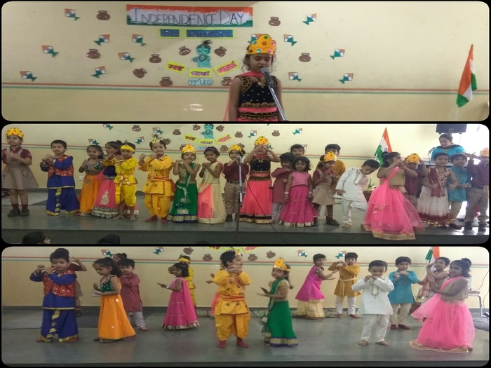 Special Assembly by Pre-Primary Leo for Janamashtami and Independence Day)