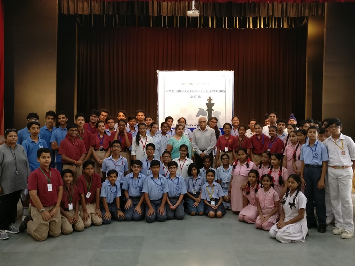 Honours at the Zonal inter school Chess Championship, 2017-18