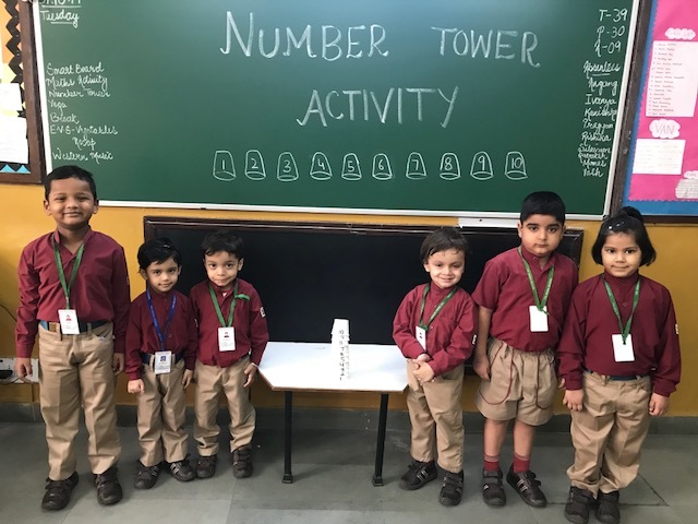 Number Tower activity by PS Kokab