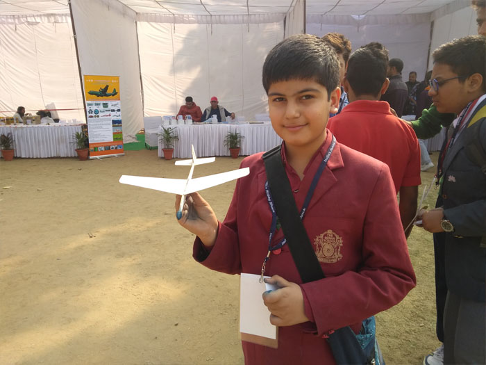 Honours at inter school aero-modelling competition