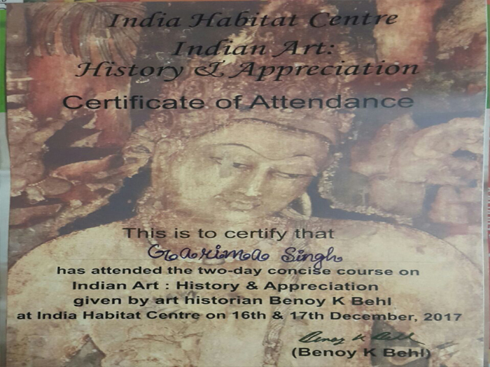 Teacher workshop on Indian art, its history and appreciation.