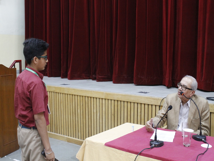 Interaction with School Chairman on Sardar Patel