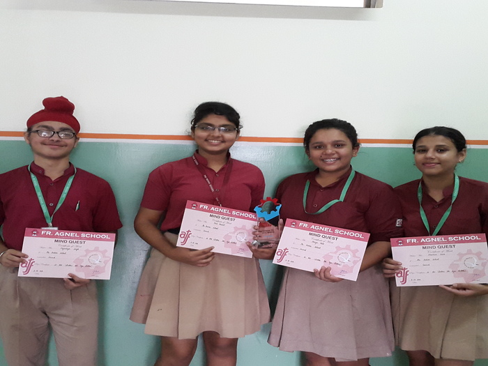 Honours at MIND QUEST- inter school art competition