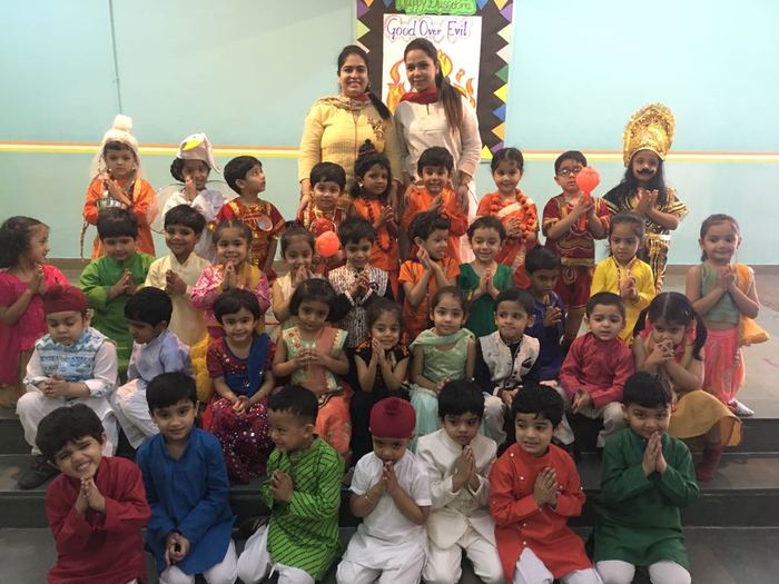 Special Assembly on Dussehra by Pre school Agena