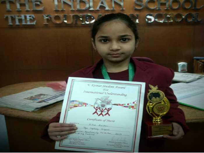 Honour at Inter school art competition