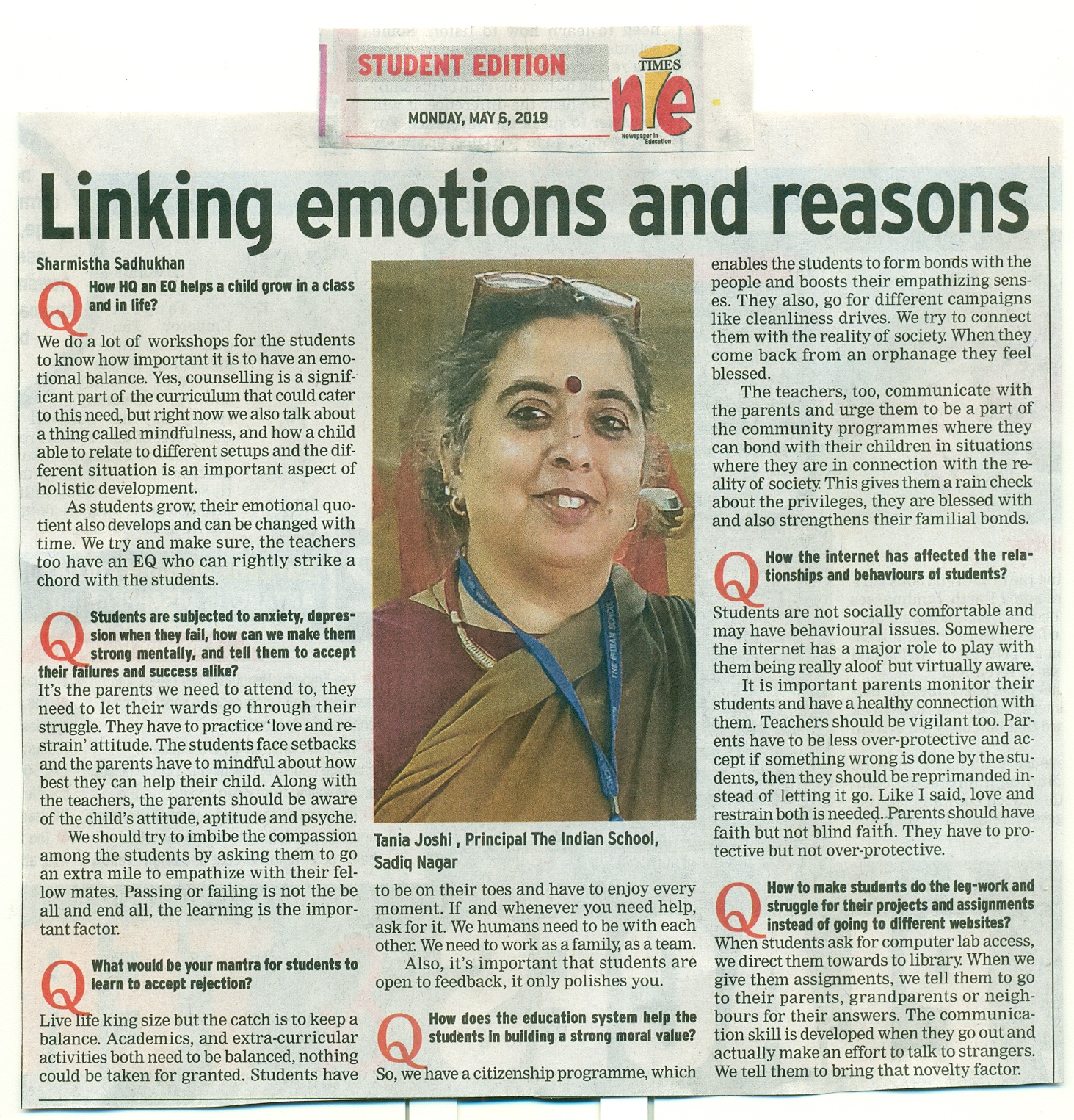 TIMES OF INDIA, MONDAY, 06 MAY 2019