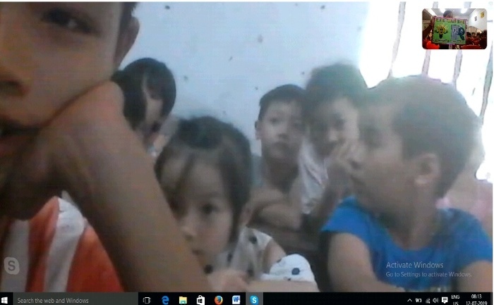 Environment Week activity- Skype interface with a school in Vietnam for class 2