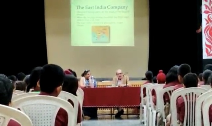 Interaction with School Chairman, Mr Prafull Goradia for classes 4 and 5 on the Revolt of 1857