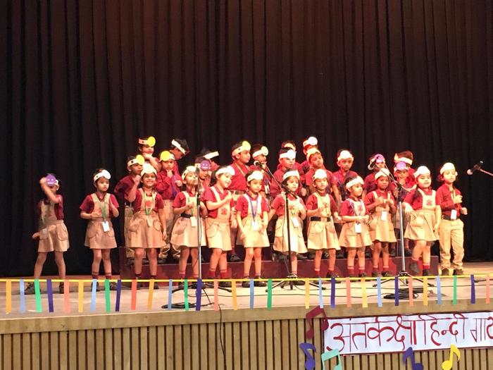Song presentation by Pre primary