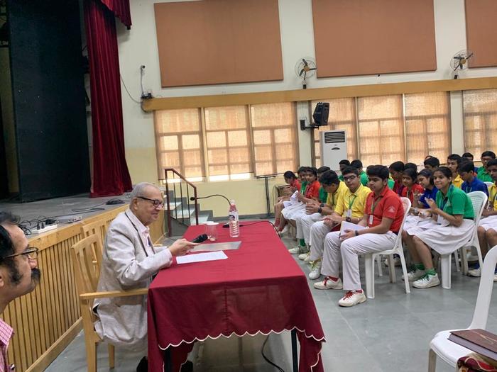Interaction with School chairman on the NRC for classes 9 and 10