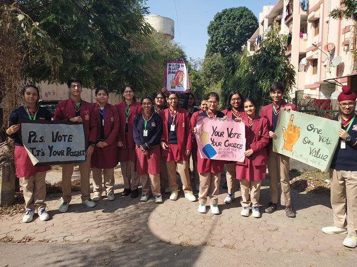 Students undertake election awareness campaign