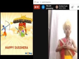 Special assembly for Dussehra by Pre primary