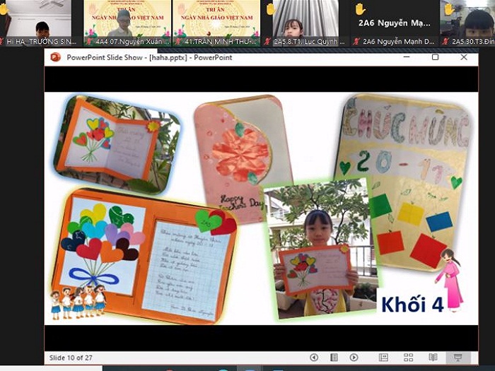Online glimpse of Teachers Day celebration at a Vietnamese school