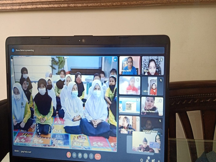 Class IC meets peers in Malaysia on Skype