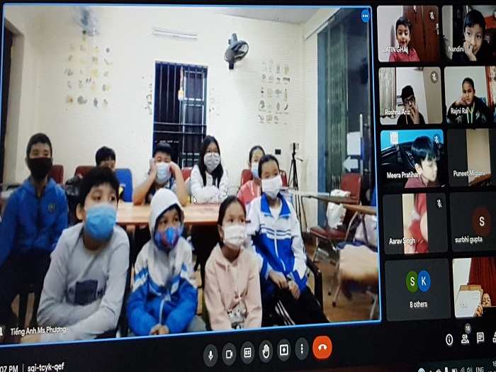 Class IE Mystery Skypes peers in a Vietnam school