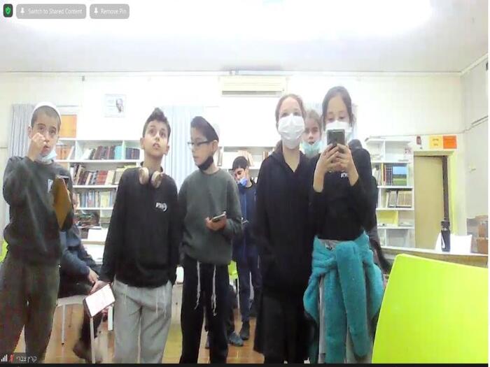 Classes 4D and 5C meet Israeli peers in a Skype classroom