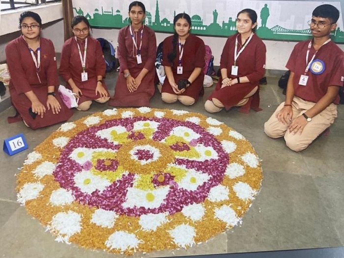 Inter school Pookalam competition 