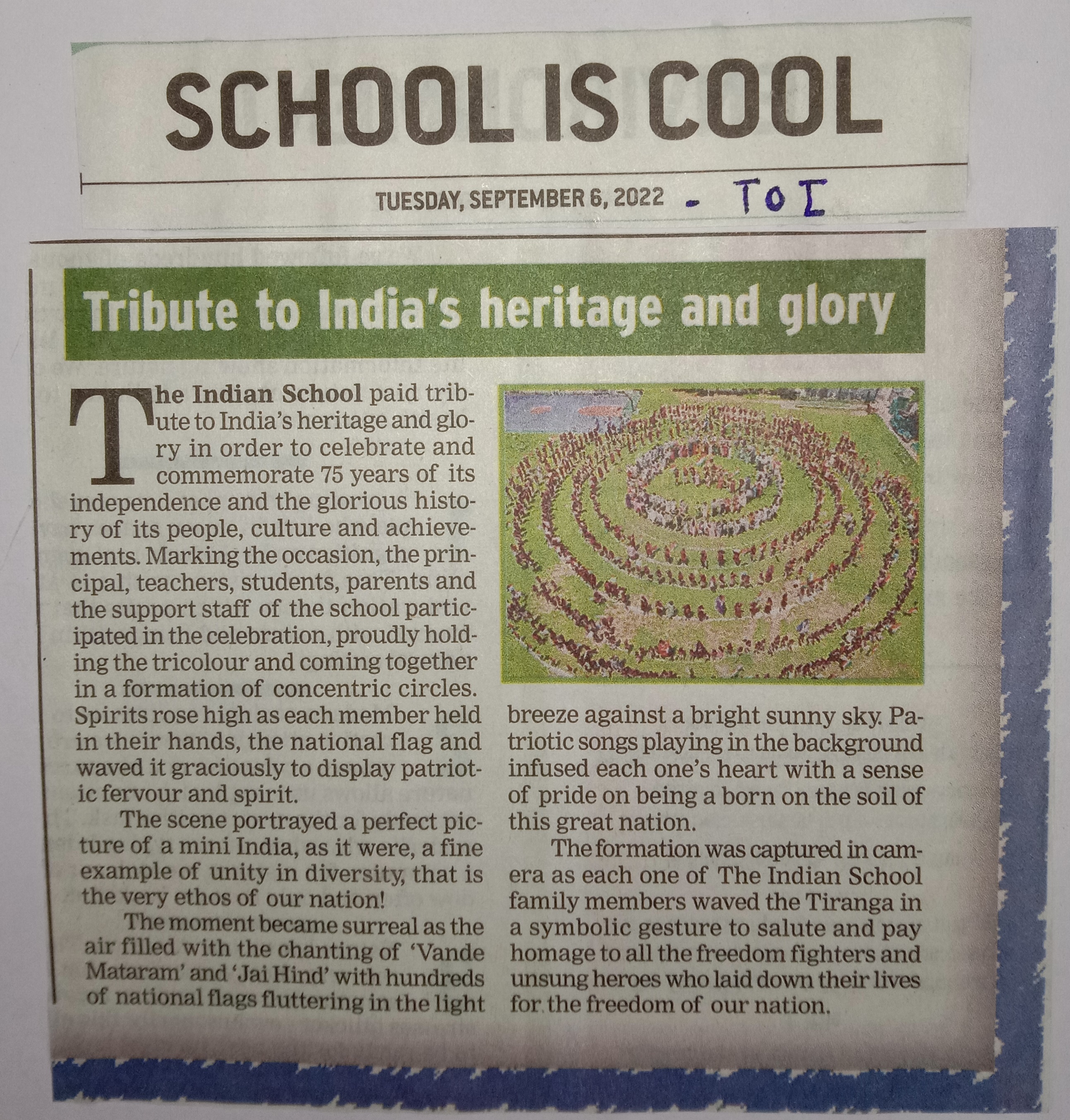 TIMES OF INDIA, TUESDAY,06 SEPTEMBER 2022