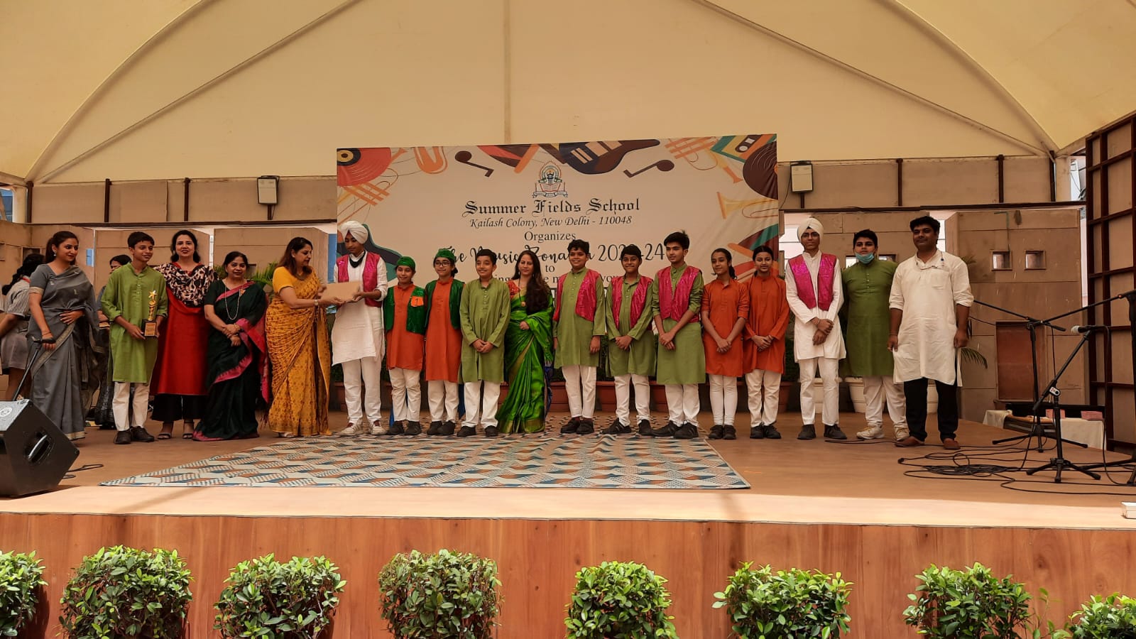 Honours at inter school music competition